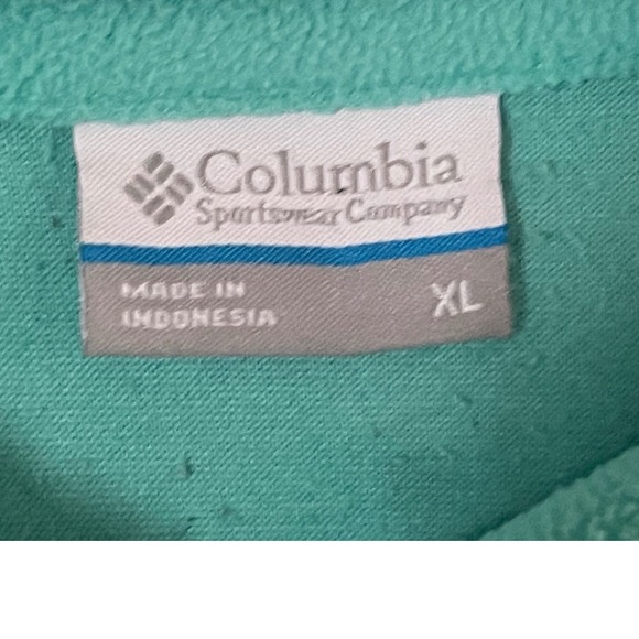 Columbia Pitt Panthers Fleece Quarter Zip Pullover Sweatshirt XL Aqua-Fan Gear - Picture 7 of 11